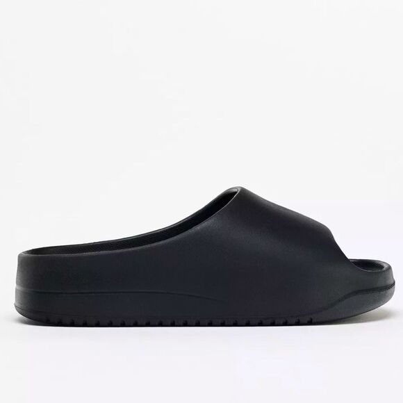 NWOT Zara Flatform Sandals in Black-Size 7.5/38 - Picture 2 of 12